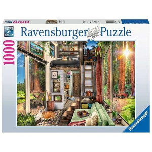 Ravensburger Redwood Forest Tiny House 1000 Piece Jigsaw Puzzle For Adults - 17496 - Every Piece Is Unique, Softclick Technology Means Pieces Fit Together Perfectly