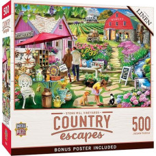 Masterpieces 550 Piece Jigsaw Puzzle For Adults, Family, Or Kids - Stone Mill Vineyards - 18"X24"
