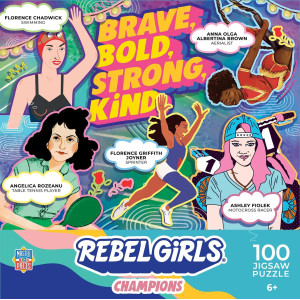 MasterPieces 100 Piece Jigsaw Puzzle for Kids - Rebel girls champions - 15x115
