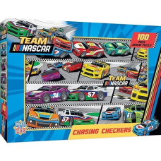 Masterpieces 100 Piece Licensed Jigsaw Puzzle For Kids - Nascar Chasing Checkers - 14" X 19"