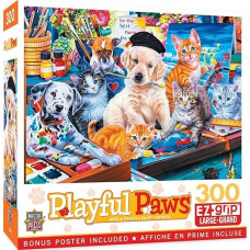 Playful Paws - Art'S & Crafts 300Pc Ezgrip Puzzle