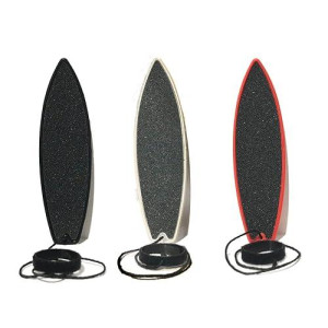 Windeck Finger Surfboard - 3 Pack - Rad Fingerboard Toy - Surf The Wind - Mini Board For Kids And Surfers Looking To Hone Their Surfer Skills (Black, White & Red)
