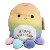 Squishmallows Official Kellytoy Sealife And Animal Soft And Squishy Holiday Stuffed Toy - Great Birthday Gift For Kids 8' Inch (Elodie Octopus)