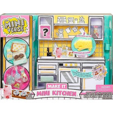 Mga'S Miniverse Make It Mini Kitchen, Kitchen Playset, W/ Uv Light, Collectibles, Diy, Resin Play, Exclusive, Mystery Recipe, Mini Oven Mitts, Not Edible, 8+