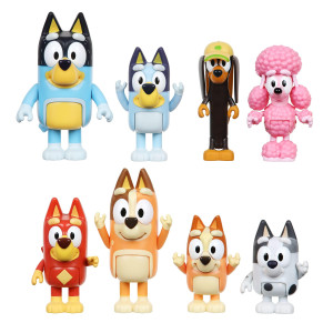 Bluey 90128 8 Pack Figures