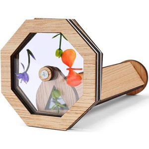 Auauy Natural Diy Kaleidoscope Kit, New Wooden Kaleidoscope Classic Magic Rotating Kaleidoscope Making Set, Handmade Educational Toys For Nature Lovers Birthday (Octagon)