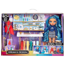 Rainbow High Dream & Design Fashion Studio Playset. Fashion Designer Playset With Exclusive Blue Skyler Doll. Plus Easy No Sew Fashion Kit. Gift For Kids 4-12 & Collectors