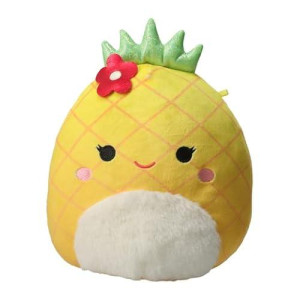 Squishmallows Kellytoy 2022 7'' Winter Pineapple - Includes Stickers, Multicolor, Sq-Xmas-2022-7-Pineapple