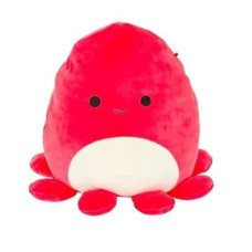 Squishmallows Kellytoy 2022 7" Classic Red Octopus - Includes Stickers