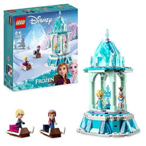 Lego 43218 Disney Princess Anna And Elsa Merry-Go-Land Toy Blocks, Present, Fantasy, Princess, Himsa, Girls, 6 Years Old And Up