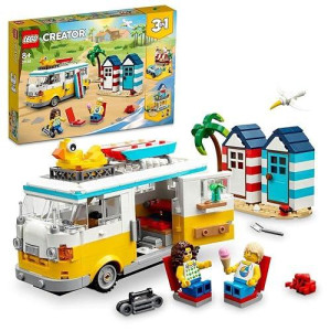 Lego Creator 31138 Beach Camping Bus Construction Set For Children From 4 Years