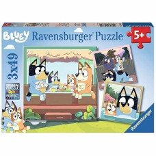 Ravensburger Bluey Toys - 3X 49 Piece Jigsaw Puzzles For Kids Age 5 Years Up - Gifts For Children