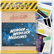 Cryptic Killers Unsolved Murder Mystery Game - Cold Case Files Investigation Detective Evidence & Crime File - Individuals, Date Nights & Party Games- Murder At Mediluck Medicines