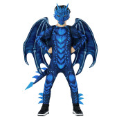 Morph Blue Dragon Costume Kids Dragon Costumes For Boys Halloween Costumes For Boys Kids Dragon Costume Boys Dragon Costume Kids Girl L