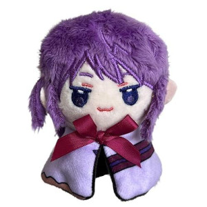 Resiin Small Size Genshin Impact Figure Plush Doll - Raiden Shogun (4 Inch), Keychain Anime Figure Soft Stuffed Gift For Game Fans