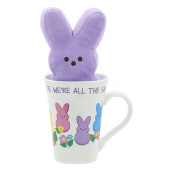 Animal Adventure Peeps Collectible 6 Peeps Plush And Mug Giftset Purple Peep In A 15Oz Mug