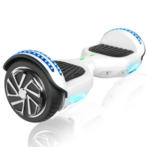 Lieagle Hoverboard, 6.5 Self Balancing Scooter Hover Board With Ul2272 Certified Wheels Led Lights For Kids Adults(White)
