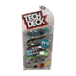 Tech Deck Sk8Shop Bonus Pack Mini Finger Skateboard Multi Pack 2022 Series (Flip (4 Pack))
