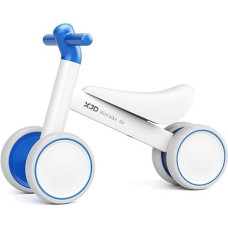 Xjd Baby Balance Bikes Bicycle Baby Toys For 1 Year Old Boy Girl 10 Month -36 Months Toddler Bike Infant No Pedal 4 Wheels First Bike Or Birthday Gift Children Walker (White Blue)