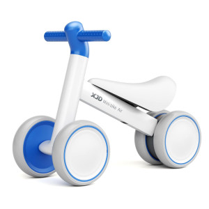 Xjd Baby Balance Bikes Bicycle Baby Toys For 1 Year Old Boy Girl 12 Month -24 Months Toddler Bike Infant No Pedal 4 Wheels First Bike Or Birthday Gift Children Walker (White Blue1, Upgrade)