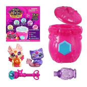 Magic Mixies Mixlings Fizz & Reveal 2 Pack cauldron, with Magical Fizz and Reveal Unboxing Double The Magic and Reveal 2 Mixlings from The One cauldron from The crystal Woods Series 40 to collect