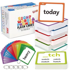 Torlam Sight Words & Phonics Flash Cards For Kids, Learn To Read Digraphs Cvc Blends Long Vowel Sounds Spelling Reading Phonics Games, Site Words For Pre-K Kindergarten 1St 2Nd 3Rd Grade Homeschool