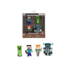 Blister Pack Of 4 Minecraft Figuras 7 Cm