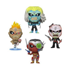 FUNKO POP ROcKS: Iron Maiden - Eddie 4PK glow in the Dark Box Set (AE Exclusive)