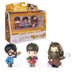 Wizarding World Harry Potter, Micro Magical Moments Figure Set With Exclusive Harry, Hagrid, Dudley & Display Case, Kids Toys For Ages 6 And Up