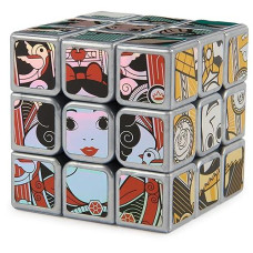Rubiks Cube, Disney 100Th Anniversary Metallic Platinum 3X3 Cube Fidget Toys Adults Mickey Mouse Toys Disney Toys For Adults & Kids Ages 8+