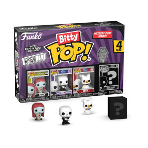 Funko Bitty Pop! The Nightmare Before Christmas Mini Collectible Toys - Sally, Jack Skellington, Zero & Mystery Chase Figure (Styles May Vary) 4-Pack