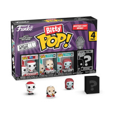 Funko Bitty Pop! The Nightmare Before Christmas Mini Collectible Toys - Santa Jack, Sandy Claws, Vampire Teddy With Duck & Mystery Chase Figure (Styles May Vary) 4-Pack