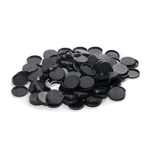 Easypegs 32Mm Textured Plastic Round Bases Or 1.26 Inch Wargames Table Top Games 120 Count
