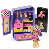 Kookyloos Mel'S Wardrobe - Over 18 Fashion Accessories & Exclusive Doll With 3 Fun Expressions - Includes Clothes, Accessories & Shoes, Hangers, Drawers & 3 Stickers