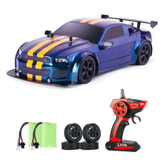 Iblivers Rc Drift Car, 1:14 Remote Control Car 4Wd Drift Gt Rc Cars Vehicle High Speed Racing Rc Drifting Car Gifts Toy For Boys Kids