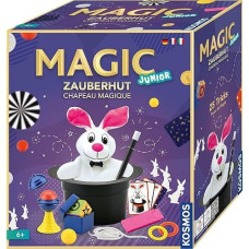 Kosmos 694302 Magic Junior Zauberhut, Lerne Einfach 25 Zaubertricks Und Illusionen, Zauberkasten Mit Zauberstab Und Vielen Weiteren Utensilien, F