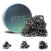 Speks Crags Ferrite Putty Over 500 Smooth Ferrite Stones In A Metal Tin Fun Quiet Fidget Toys For Adults And Adhd Desk Toys For Office Tranquility, 300G