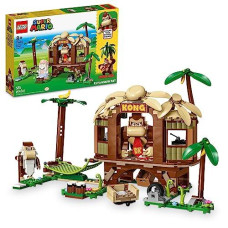 Lego Super Mario Donkey Kong�S Tree House Expansion Set, Buildable Game With 2 Collectible Super Mario Figures Donkey Kong And Cranky Kong, Fun Birthday Gift For 8-10 Year Old Kids, 71424