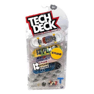 Tech Deck Sk8Shop Bonus Pack Mini Finger Skateboard Multi Pack 2022 Series (Plan B (4 Pack))