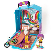 Kookyloos Lizzie'S Pop Up Sport Shop - Sports Shop With Accessories, Exclusive Doll With 3 Expressions And 2 Exclusive Pets - Includes Bike, Skateboard, Ramp And Basketball Hoop