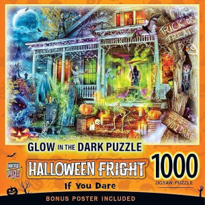 MasterPieces 1000 Piece Halloween glow in The Dark Puzzle - If You Dare