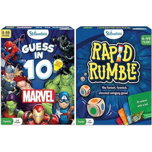 Skillmatics Guess In 10 Marvel & Rapid Rumble Bundle, Games For Kids, Teens & Adults