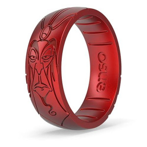 Enso Rings Disney Princess And Villains Silicone Ring - Comfortable And Flexible Design - Jafar - Size 13