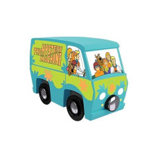Masterpieces Wood Train Engine - Scooby Doo Mystery Machine - Officially Licensed Toddler & Kids Toy