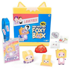 Lankybox Mini Foxy Mystery Box Foxy Mystery Box With 9 Exciting Toys To Discover Inside, Officially Licensed Merch