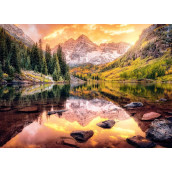 Jigsaw Puzzles 500 Pieces For Adults - Maroon Lake Reflection - Fun Game For Adult And Children,Educational Puzzle,The Best Gift For Birthday And Holiday