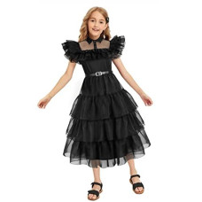 Bostetion Girls Dress Family Halloween Party Dress For 5-12 Years Kids