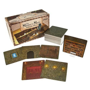 Stratagem The Master'S Maze Dungeon Walls - 100 Card Tiles For 3D Dnd Dungeon Building - Modular Terrain 28Mm Scale Accessories Tabletop Rpg Scenery - Dungeons Dragons Pathfinder Castles Crusades