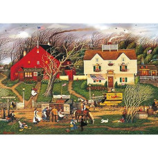 500 Piece Jigsaw Puzzle - Charles Wysocki - Fireside Companions - Adult Puzzles,Children'S Toys,Difficult Puzzles,Puzzle Accessories,Brain Development Games