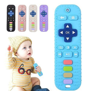 Baby Teething Toys,Baby Teether Toy Remote Control For Babies 0 Months+,Silione Pacifier Chew Toys For Infant,Baby,Toddlder Gums Relief Gift